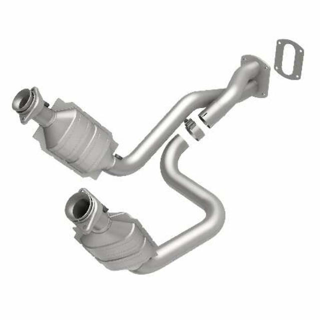MagnaFlow direct-fit catalytic converter for 2005-2007 Ford F-250 5.4L stainless steel Federal EPA compliant OBDII 93103