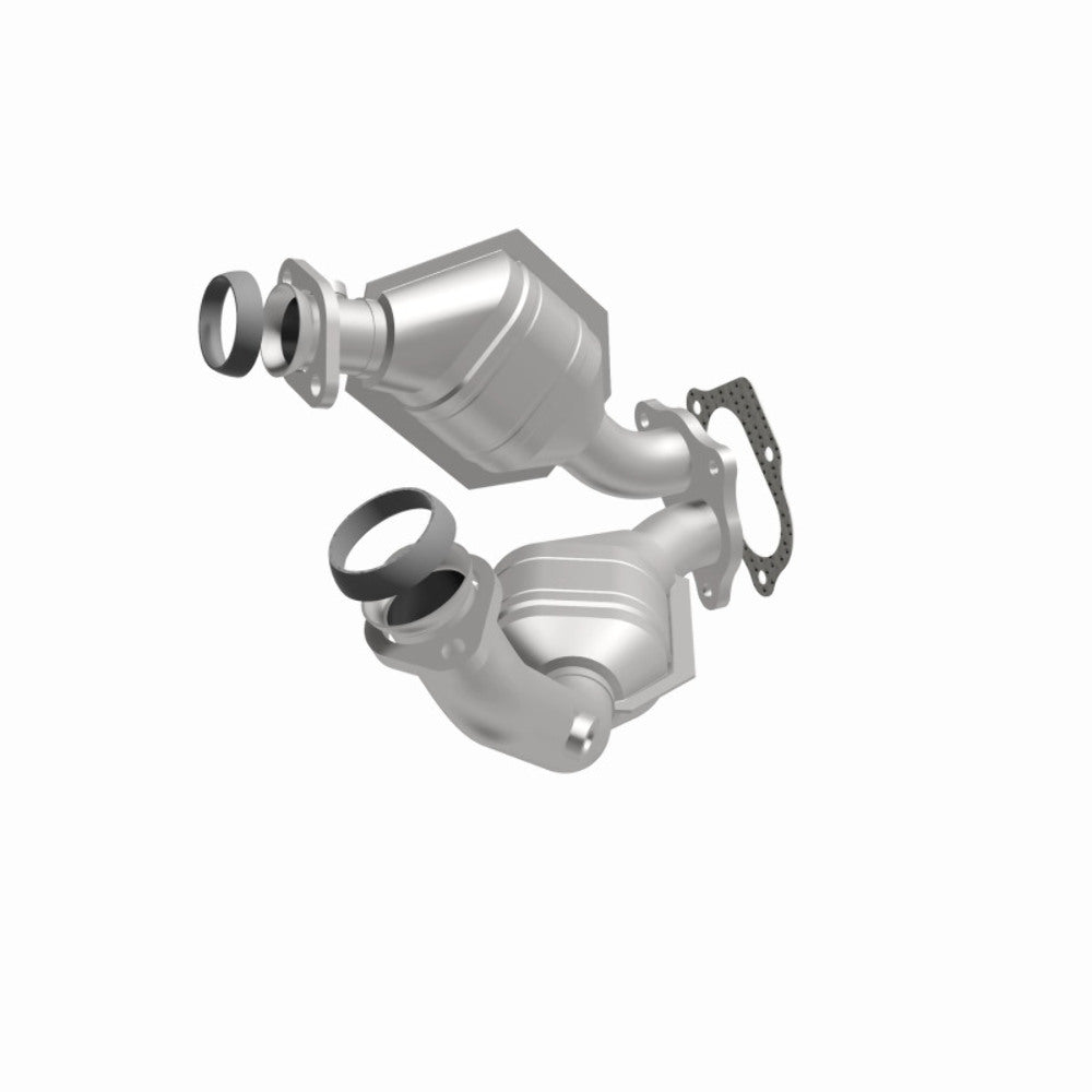 MagnaFlow direct-fit catalytic converter fits 2001-2005 Ford Explorer Sport Trac, 2001-2003 Ford Ranger, and more, this and 2001-2004 Explorer stainless steel Federal EPA compliant