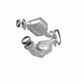 MagnaFlow direct-fit catalytic converter fits 2001-2005 Ford Explorer Sport Trac, 2001-2003 Ford Ranger, and more, this and 2001-2004 Explorer stainless steel Federal EPA compliant