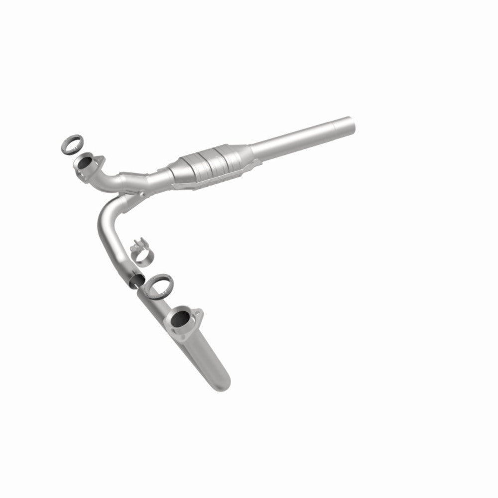 MagnaFlow direct-fit catalytic converter fits 1993 Chevrolet C1500, 1993 GMC C1500, and additional vehicles and 1993 Chevrolet C1500 stainless steel CARB compliant 93109