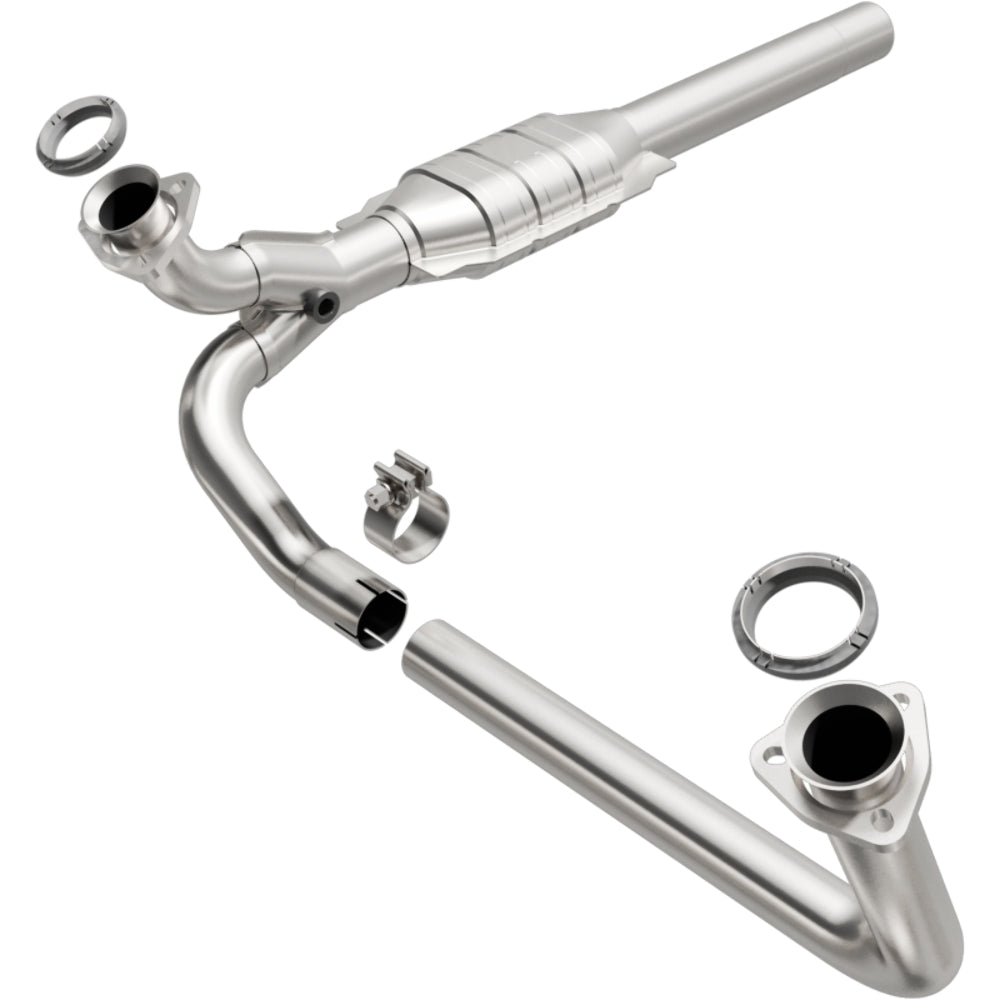 MagnaFlow direct-fit catalytic converter fits 1993 Chevrolet C1500, 1993 GMC C1500, and additional vehicles and 1993 Chevrolet C1500 stainless steel CARB compliant 93109