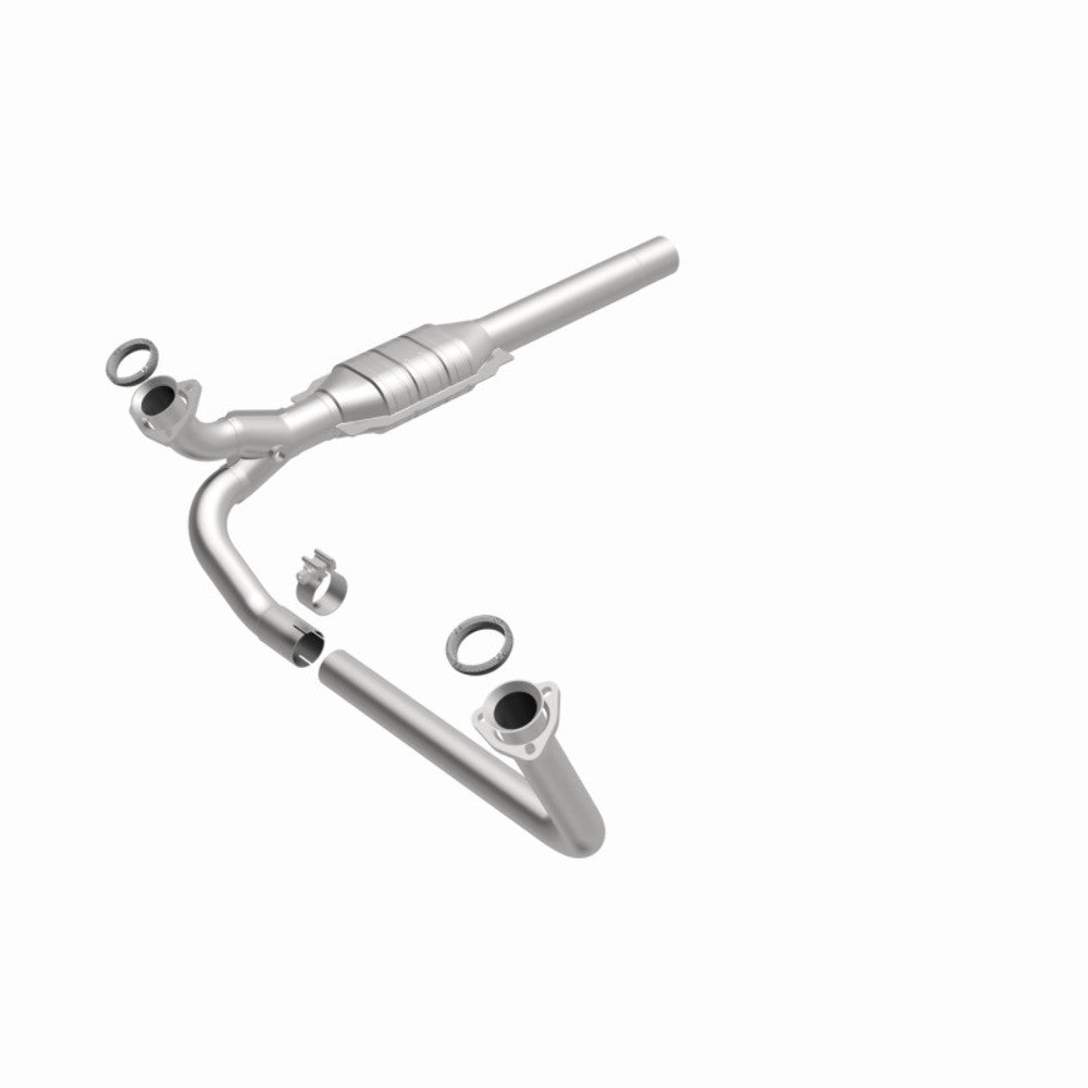 MagnaFlow direct-fit catalytic converter fits 1993 Chevrolet C1500, 1993 GMC C1500, and additional vehicles and 1993 Chevrolet C1500 stainless steel CARB compliant 93109