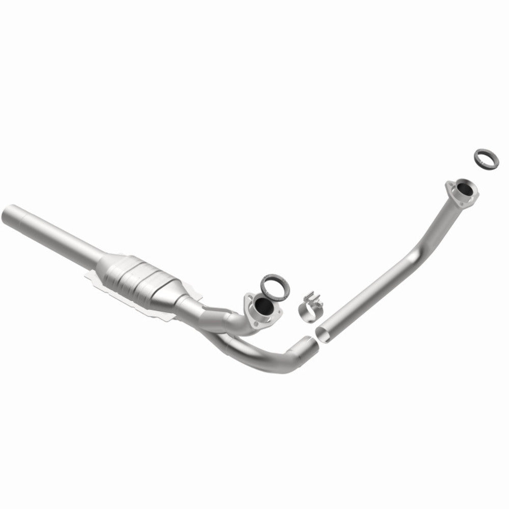 MagnaFlow direct-fit catalytic converter fits 1993 Chevrolet C1500, 1993 GMC C1500, and additional vehicles and 1993 Chevrolet C1500 stainless steel CARB compliant 93109