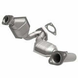 MagnaFlow direct-fit catalytic converter for 1998-2000 Ford 3 inch inlet 4 inch outlet stainless steel Federal EPA compliant OBDII 93110