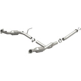 MagnaFlow direct-fit catalytic converter fits 2004-2005 Ford Explorer and Mercury Mountaineer and 05 Explorer 4.0 2/4wd 4 inch inlet/outlet stainless steel CARB compliant 93111