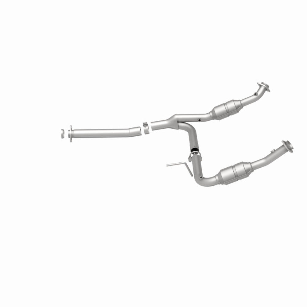 MagnaFlow direct-fit catalytic converter fits 2004-2005 Ford Explorer and Mercury Mountaineer and 05 Explorer 4.0 2/4wd 4 inch inlet/outlet stainless steel CARB compliant 93111