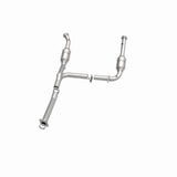 MagnaFlow direct-fit catalytic converter fits 2004-2005 Ford Explorer and Mercury Mountaineer and 05 Explorer 4.0 2/4wd 4 inch inlet/outlet stainless steel CARB compliant 93111