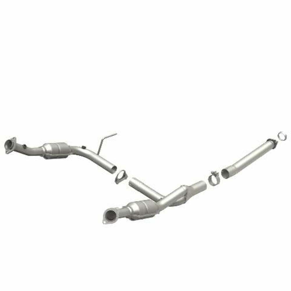 MagnaFlow direct-fit catalytic converter fits 2004-2005 Ford Explorer and Mercury Mountaineer and 05 Explorer 4.0 2/4wd 4 inch inlet/outlet stainless steel CARB compliant 93111