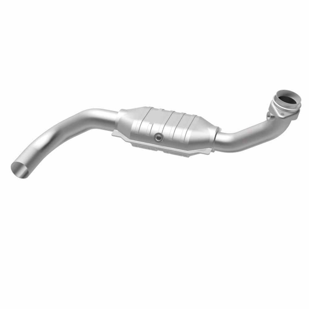 MagnaFlow direct-fit catalytic converter fits 2005-2006 Ford Expedition 5.4L and 05 Expedition driver side 5.4 driver side 5.4 inch inlet/outlet stainless steel Federal EPA complia