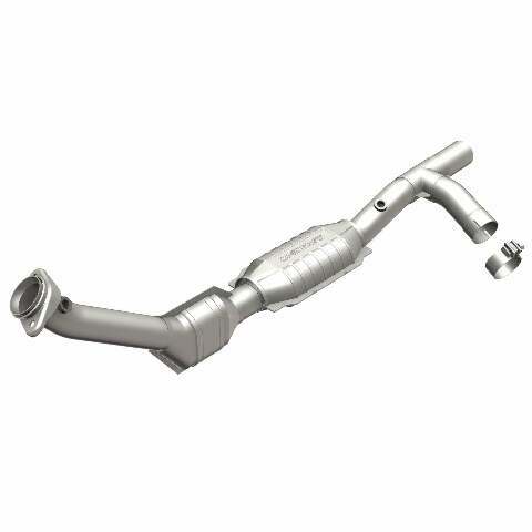 MagnaFlow direct-fit catalytic converter fits 1999-2002 Expedition 5.4L 4wd 5.4L stainless steel Federal EPA compliant OBDII 93128
