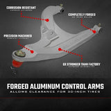 Fits Polaris Ranger 1000XP Aluminum Control Arms  w/ 2" Forward Offset 93155