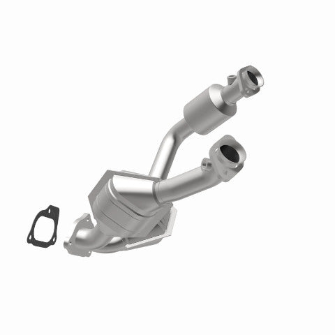 MagnaFlow direct-fit catalytic converter fits 2001-2003 Ford Ranger and Mazda B3000, this and 2003-2004 Ranger 3.0L stainless steel Federal EPA compliant OBDII 93168