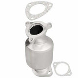 MagnaFlow direct-fit catalytic converter fits 2000-2005 Mitsubishi Eclipse, 2001-2005 Dodge Stratus, and more, this and 01 Eclipse 3.0L frt 3.0L stainless steel Federal EPA complia