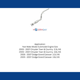 MagnaFlow direct-fit catalytic converter for 2004-2006 Chrysler 3.3L stainless steel Federal EPA compliant OBDII 93202