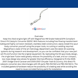 MagnaFlow direct-fit catalytic converter for 2004-2006 Chrysler 3.3L stainless steel Federal EPA compliant OBDII 93202