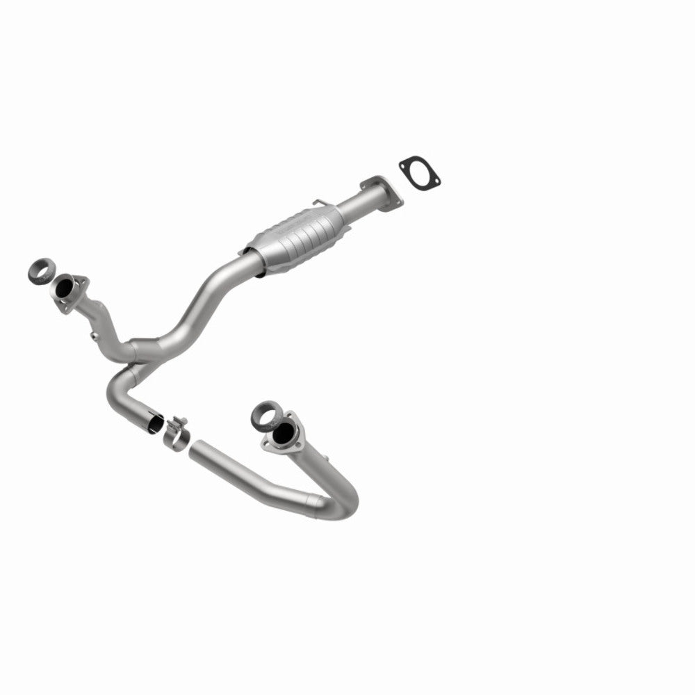 MagnaFlow direct-fit catalytic converter fits 2000 Chevrolet S10 and 2000 GMC Sonoma and 2000 GM S10 4.3L 4WD 4.3L stainless steel CARB compliant 93227