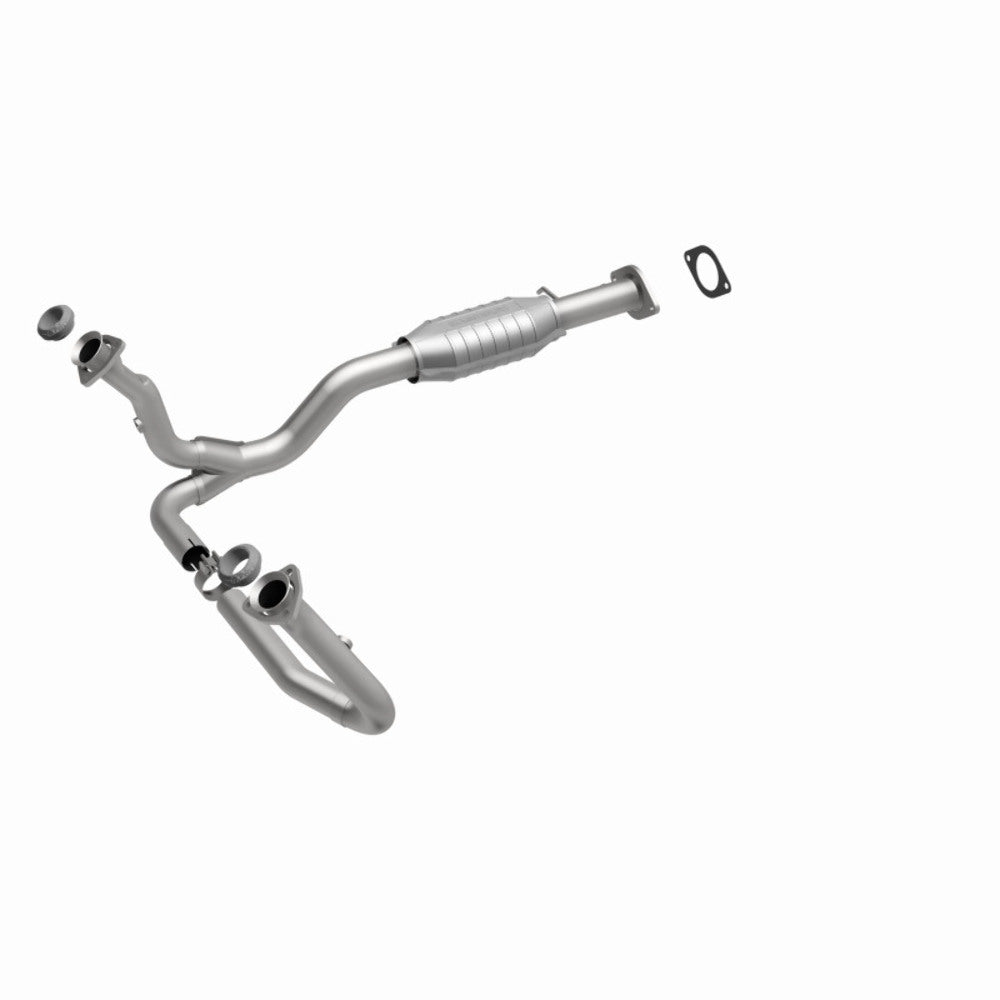 MagnaFlow direct-fit catalytic converter fits 2000 Chevrolet S10 and 2000 GMC Sonoma and 2000 GM S10 4.3L 4WD 4.3L stainless steel CARB compliant 93227