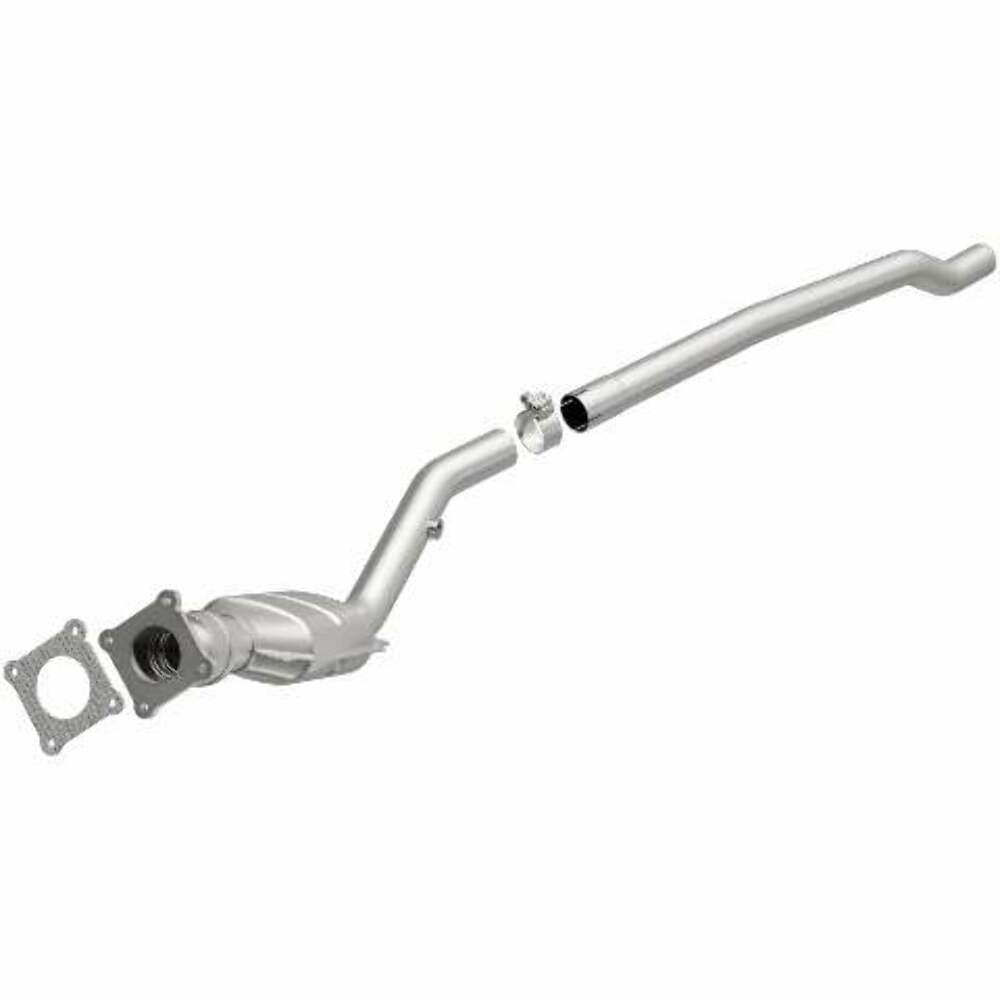 MagnaFlow direct-fit catalytic converter fits 1996-2000 Dodge Caravan, Plymouth Voyager, and more, this and 1996-2000 Caravan-Voyager 2.4L stainless steel Federal EPA compliant OBD