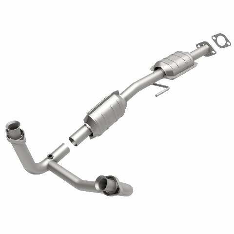 MagnaFlow direct-fit catalytic converter for 1986-1997 Ford stainless steel Federal EPA compliant OBDII 93304