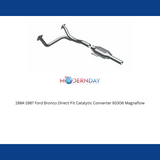 MagnaFlow direct-fit catalytic converter for 1984-1987 Ford stainless steel Federal EPA compliant OBDII 93306