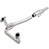 MagnaFlow direct-fit catalytic converter for 1985-1995 Ford stainless steel Federal EPA compliant OBDII 93307
