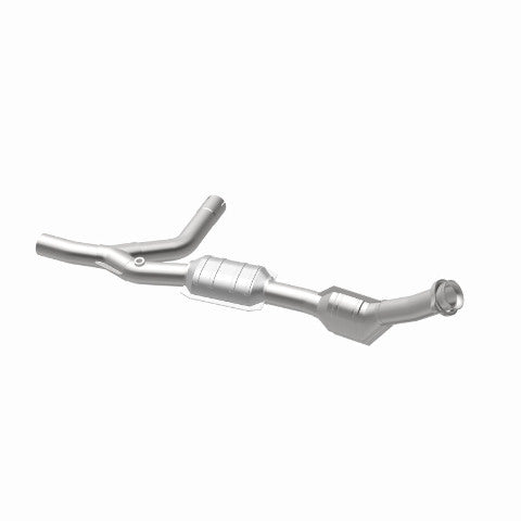 MagnaFlow direct-fit catalytic converter fits 1997-1998 E150/E250 4.2L passenger side 4.2L passenger side stainless steel Federal EPA compliant OBDII 93322