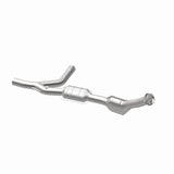 MagnaFlow direct-fit catalytic converter fits 1997-1998 E150/E250 4.2L passenger side 4.2L passenger side stainless steel Federal EPA compliant OBDII 93322