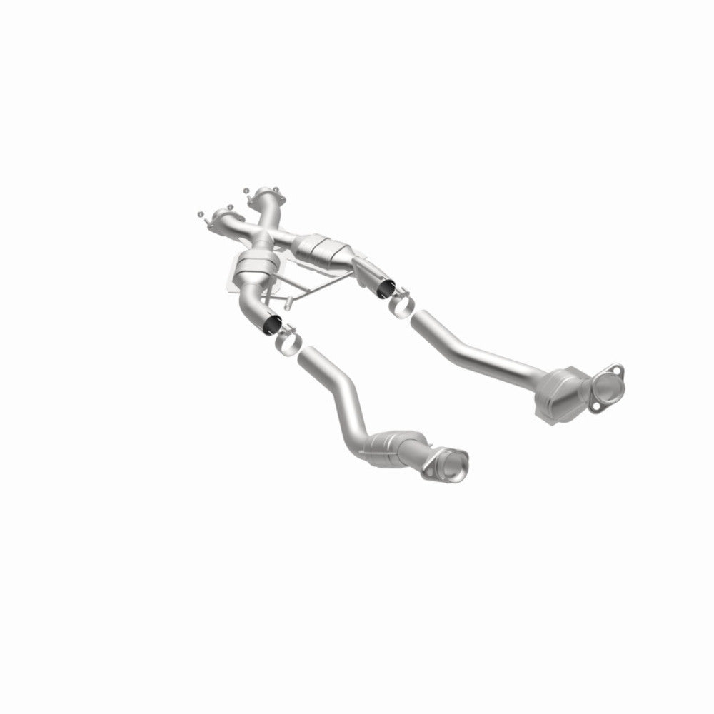 MagnaFlow direct-fit catalytic converter for 1986-1993 Ford Mustang stainless steel Federal EPA compliant OBDII 93332