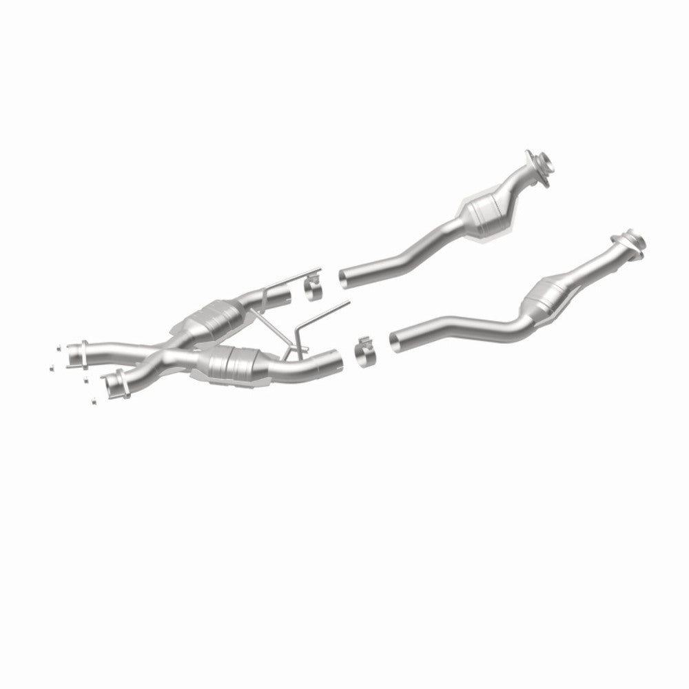 MagnaFlow direct-fit catalytic converter for 1986-1993 Ford Mustang stainless steel Federal EPA compliant OBDII 93332