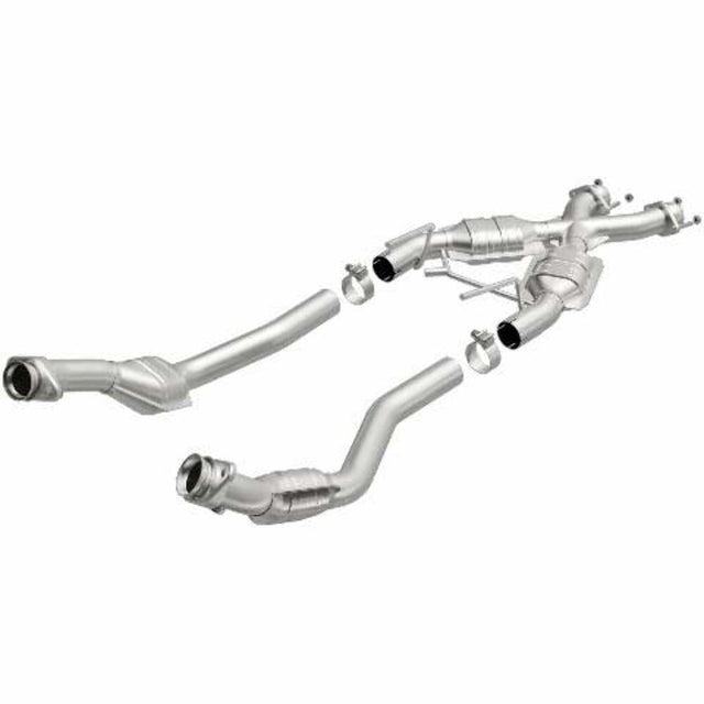 MagnaFlow direct-fit catalytic converter for 1986-1993 Ford Mustang stainless steel Federal EPA compliant OBDII 93332