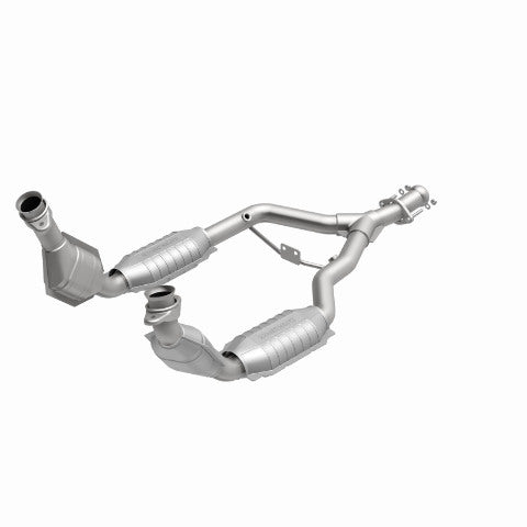 MagnaFlow direct-fit catalytic converter for 1996-1998 Ford Mustang 3.8L stainless steel CARB compliant 93344