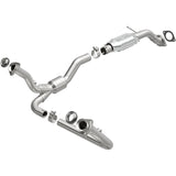 MagnaFlow direct-fit catalytic converter fits 2000-2005 Chevrolet Blazer, 2001-2004 Chevrolet GM S10, and additional vehicles and 2000-2005 GM Blazer 4WD 4.3L stainless steel CARB 
