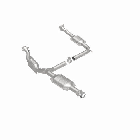 MagnaFlow direct-fit catalytic converter fits 2002-2004 Ford Explorer and Mercury Mountaineer and 2002-2004 Explorer 4L Y stainless steel CARB compliant 93372