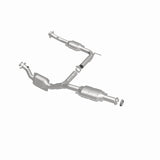 MagnaFlow direct-fit catalytic converter fits 2002-2004 Ford Explorer and Mercury Mountaineer and 2002-2004 Explorer 4L Y stainless steel CARB compliant 93372