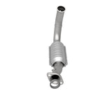 MagnaFlow direct-fit catalytic converter fits 2004 Liberty passenger side frt passenger side stainless steel Federal EPA compliant OBDII 93383