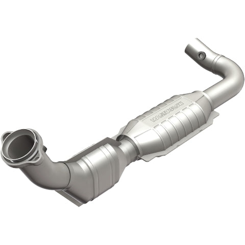 MagnaFlow direct-fit catalytic converter for 1999-2000 Ford F-150 5.4L driver side stainless steel Federal EPA compliant OBDII 93396
