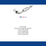 MagnaFlow direct-fit catalytic converter for 2005-2006 Toyota Tundra 4.7L passenger side stainless steel Federal EPA compliant OBDII 93399