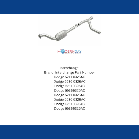 MagnaFlow direct-fit catalytic converter for 2004-2005 Ram 5.7L passenger side stainless steel Federal EPA compliant OBDII 93403