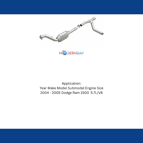 MagnaFlow direct-fit catalytic converter for 2004-2005 Ram 5.7L passenger side stainless steel Federal EPA compliant OBDII 93403