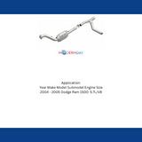 MagnaFlow direct-fit catalytic converter for 2004-2005 Ram 5.7L passenger side stainless steel Federal EPA compliant OBDII 93403
