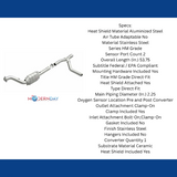 MagnaFlow direct-fit catalytic converter for 2004-2005 Ram 5.7L passenger side stainless steel Federal EPA compliant OBDII 93403