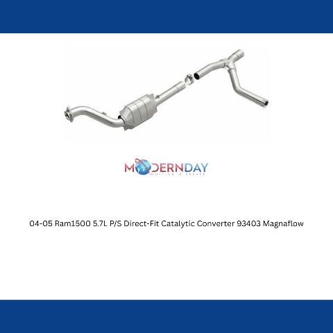 MagnaFlow direct-fit catalytic converter for 2004-2005 Ram 5.7L passenger side stainless steel Federal EPA compliant OBDII 93403