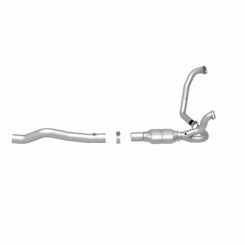 MagnaFlow direct-fit catalytic converter fits 2003 Dodge Ram 1500 5.7L and 2003 Ram 1500 5.7 2WD 5.7 inch inlet/outlet stainless steel Federal EPA compliant OBDII 93416