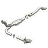 MagnaFlow direct-fit catalytic converter fits 2003 Dodge Ram 1500 5.7L and 2003 Ram 1500 5.7 2WD 5.7 inch inlet/outlet stainless steel Federal EPA compliant OBDII 93416