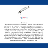 MagnaFlow direct-fit catalytic converter for 1977-1979 Chevy Camaro stainless steel Federal EPA compliant OBDII 93426
