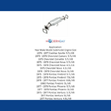MagnaFlow direct-fit catalytic converter for 1976-1977 Cadillac stainless steel Federal EPA compliant OBDII 93427