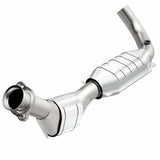 MagnaFlow direct-fit catalytic converter for 1997-1998 Ford F-150 4.2L driver side stainless steel Federal EPA compliant OBDII 93428