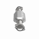 MagnaFlow direct-fit catalytic converter for 1998-2000 Nissan Frontier 2.4 inch inlet/outlet stainless steel Federal EPA compliant OBDII 93445