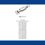 MagnaFlow direct-fit catalytic converter for 1998-2000 Nissan Frontier 2.4 inch inlet/outlet stainless steel Federal EPA compliant OBDII 93445