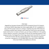 MagnaFlow direct-fit catalytic converter for 1988-1995 GMC stainless steel Federal EPA compliant OBDII 93476